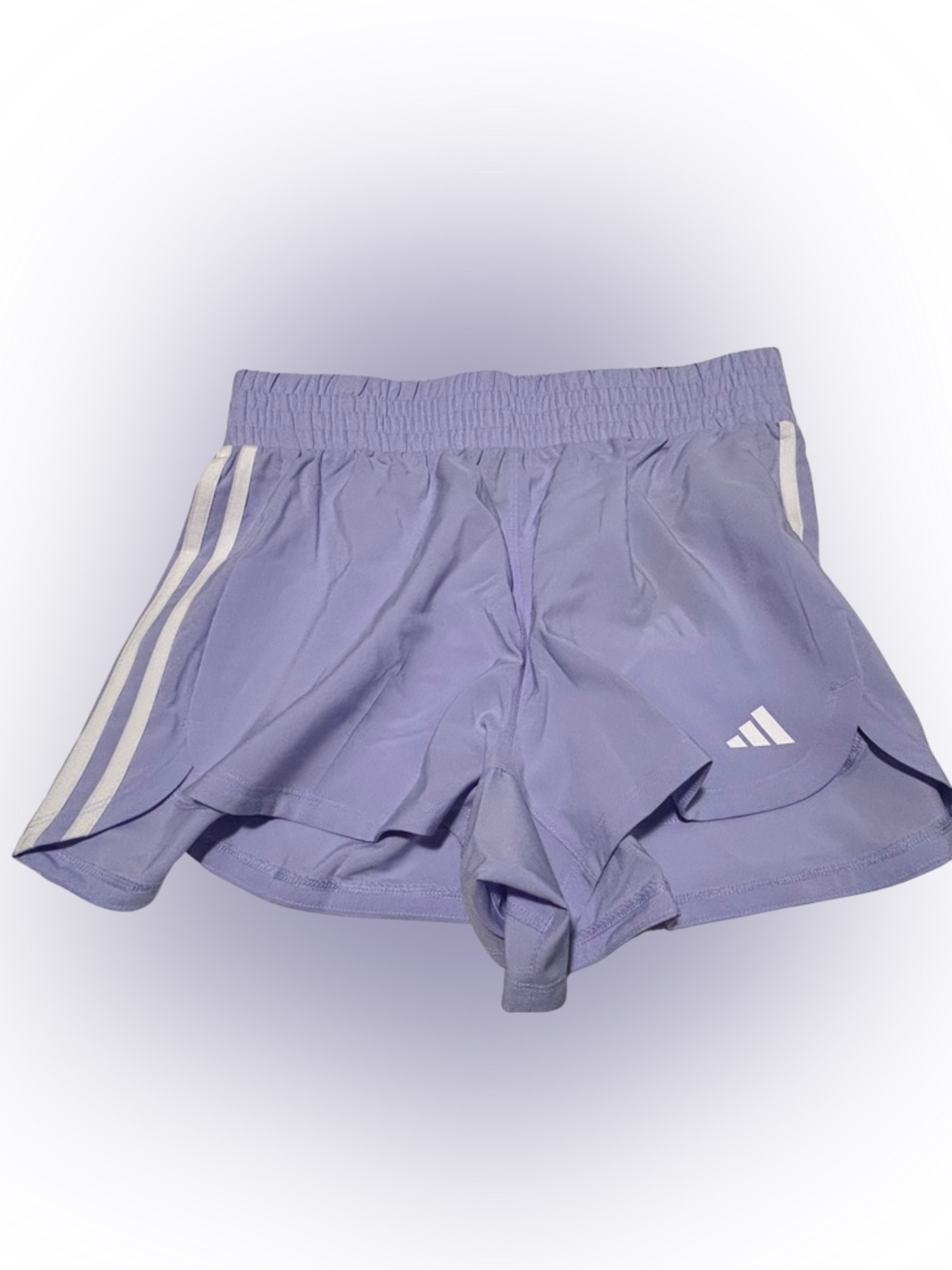 Adidas 3” Pacer WVN high shorts color: Violet tone, size Medium NEW